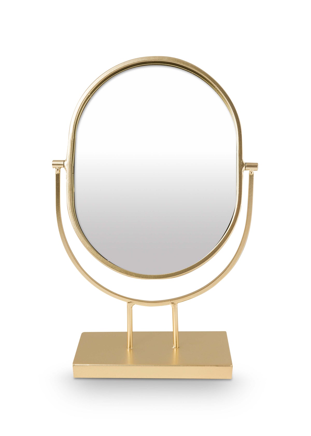 vtwonen Spiegel op standaard - Spiegels Ovaal - Make up spiegel - Goud - 31.1cm
