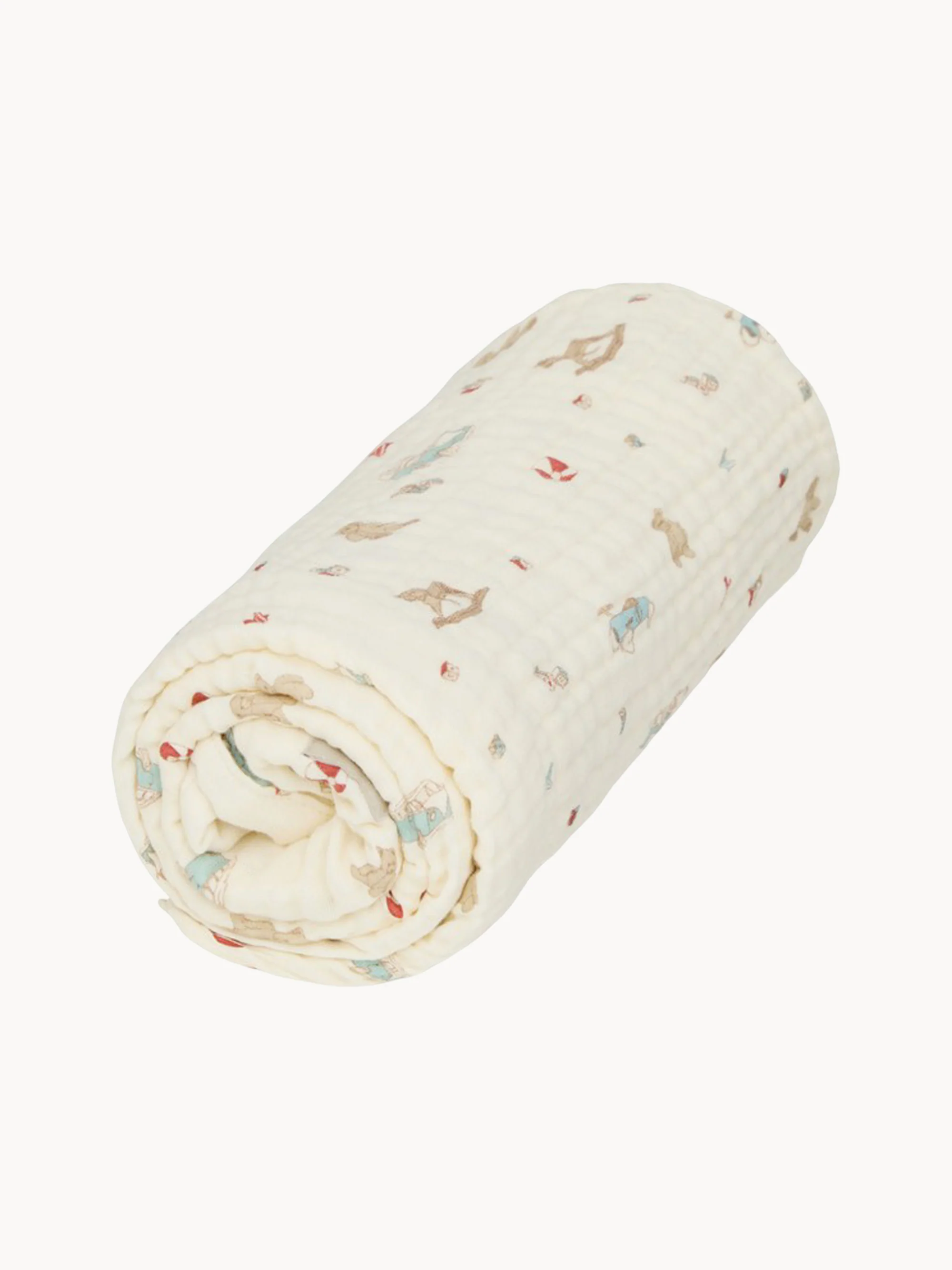 Kuscheldecke Vintage Toys aus Bio-Baumwolle