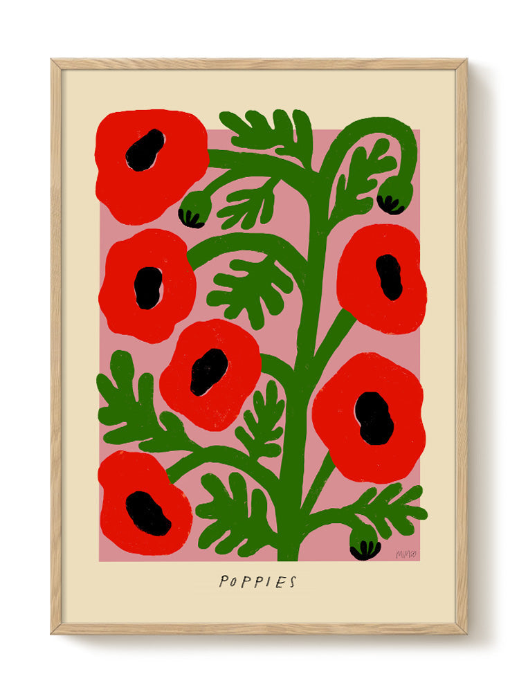 Madelen - Poppies - PSTR studio Kunst Poster