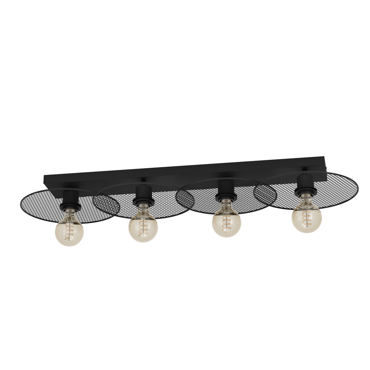 EGLO plafondlamp Ikeston - e27 - 95 cm - zwart - staal