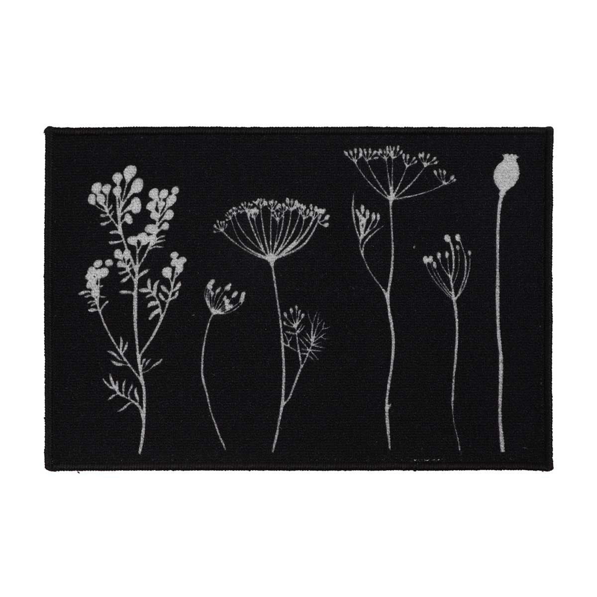 Tapete HERBIER preto 40x60cm