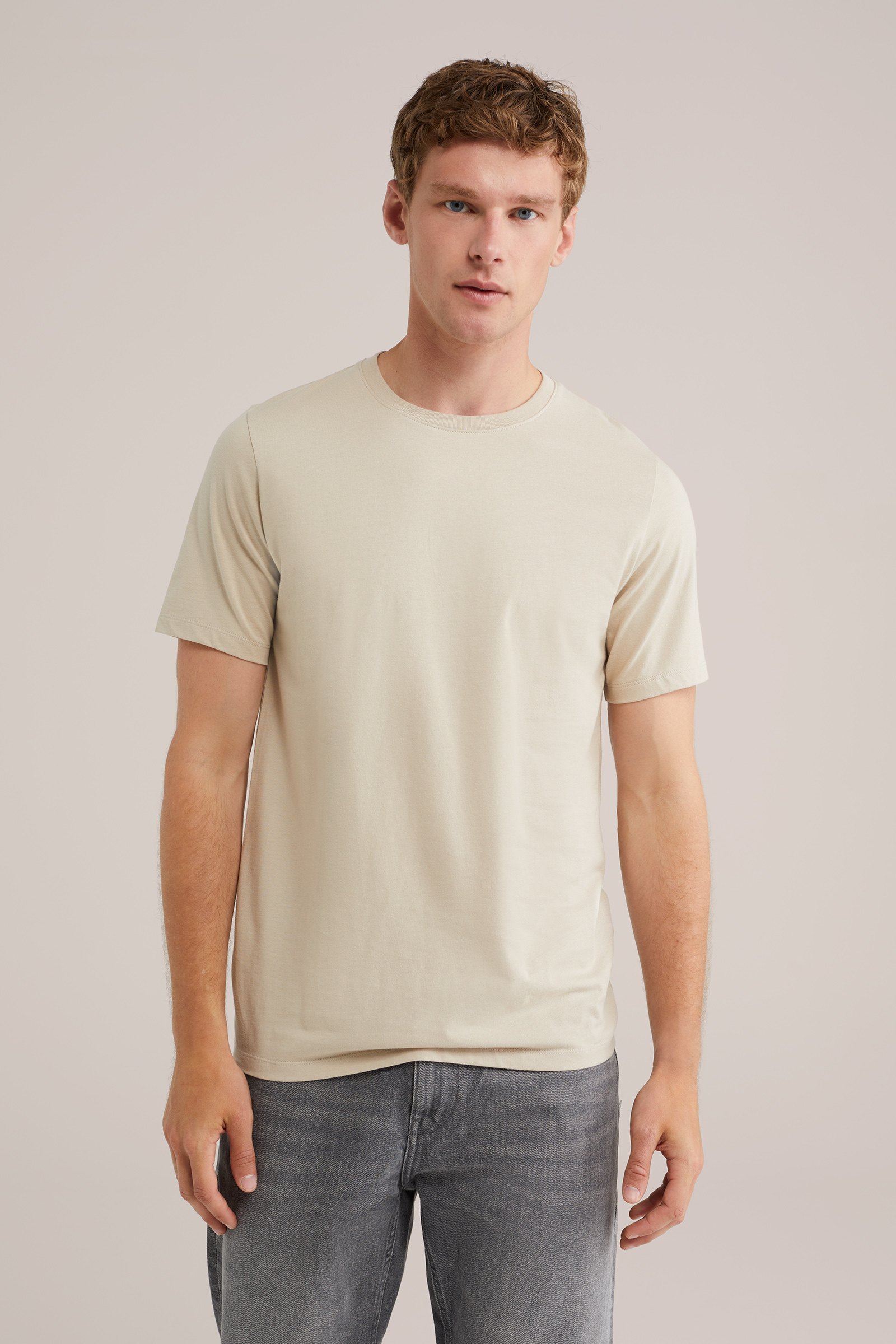 Heren Regular fit T-shirt van 100% katoen, 3-pack