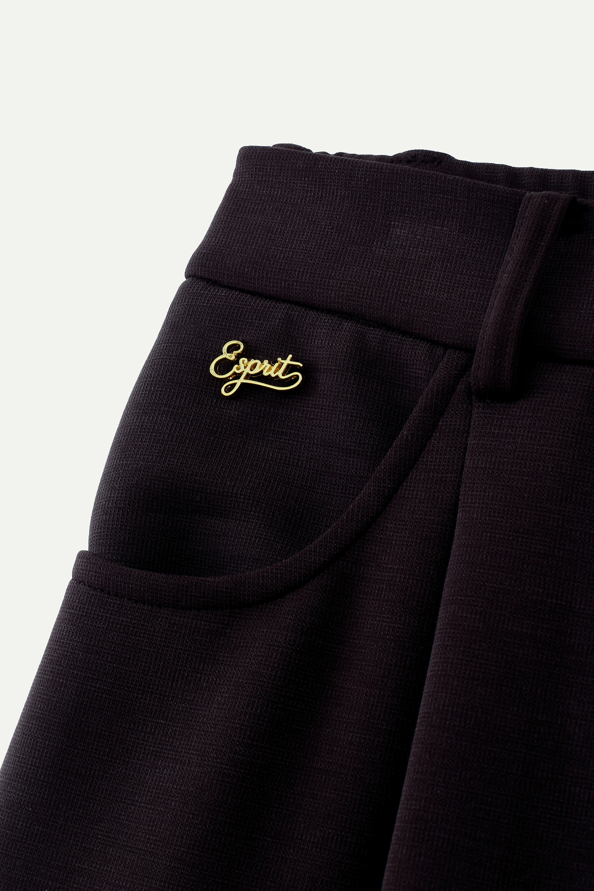 Pleated Curved-Seam Trousers