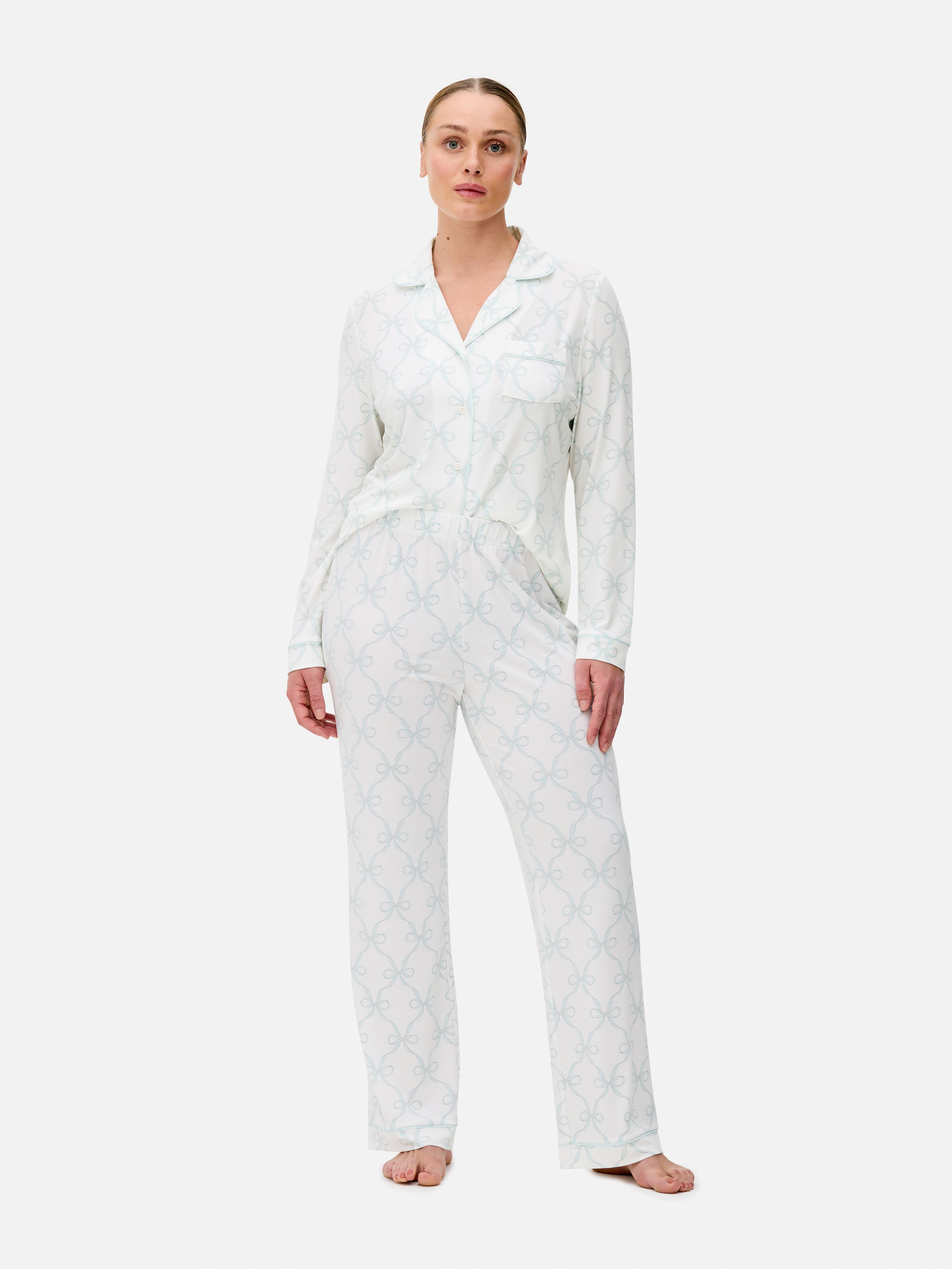 Printed Boyfriend Pajama Set