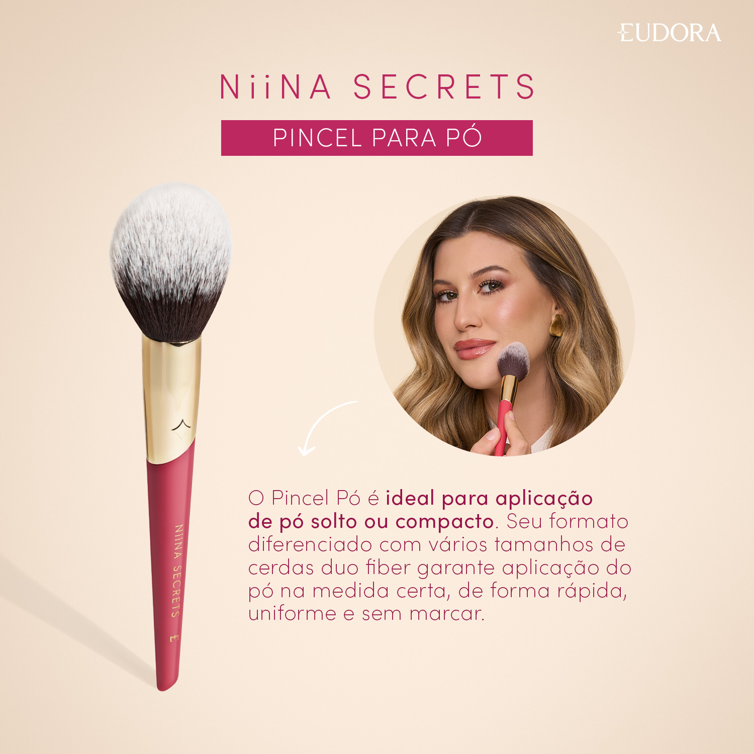 Pincel para pó Niina Secrets