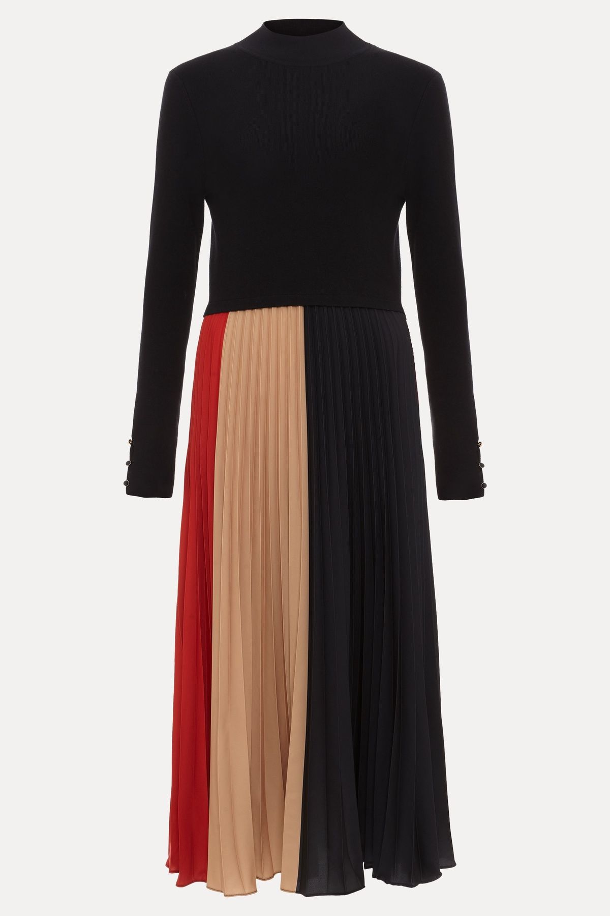 Phase Eight Kiera Colourblock Woven Hem Midi Dress