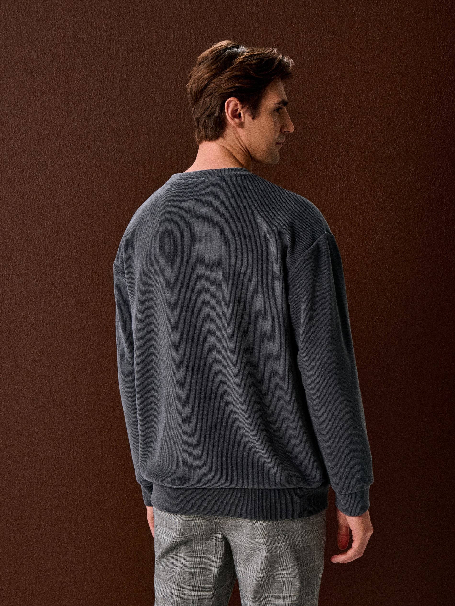 Bluza crewneck w prążki