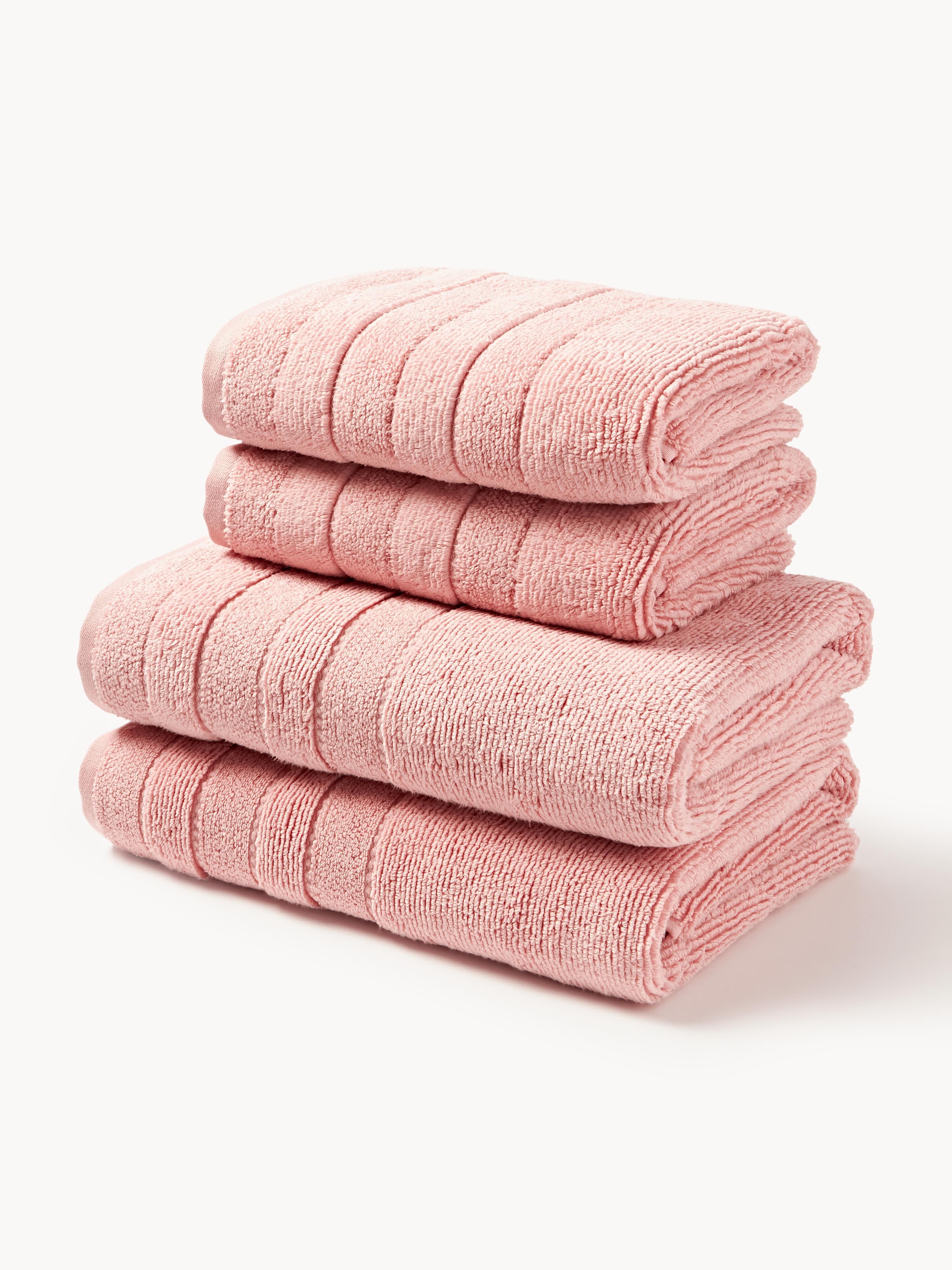 Handtuch-Set Luxe mit Streifenbordüre, in verschiedenen Setgrößen