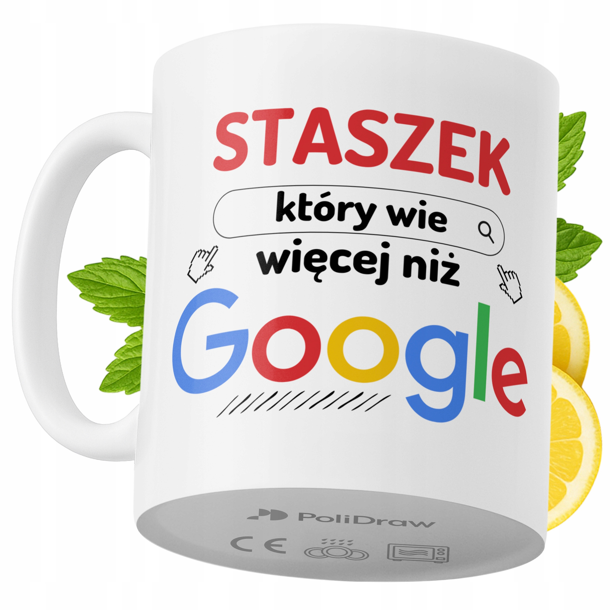Kubek Dla Staszka na Prezent z Nadrukiem ze Zdjęciem 330 ml PoliDraw