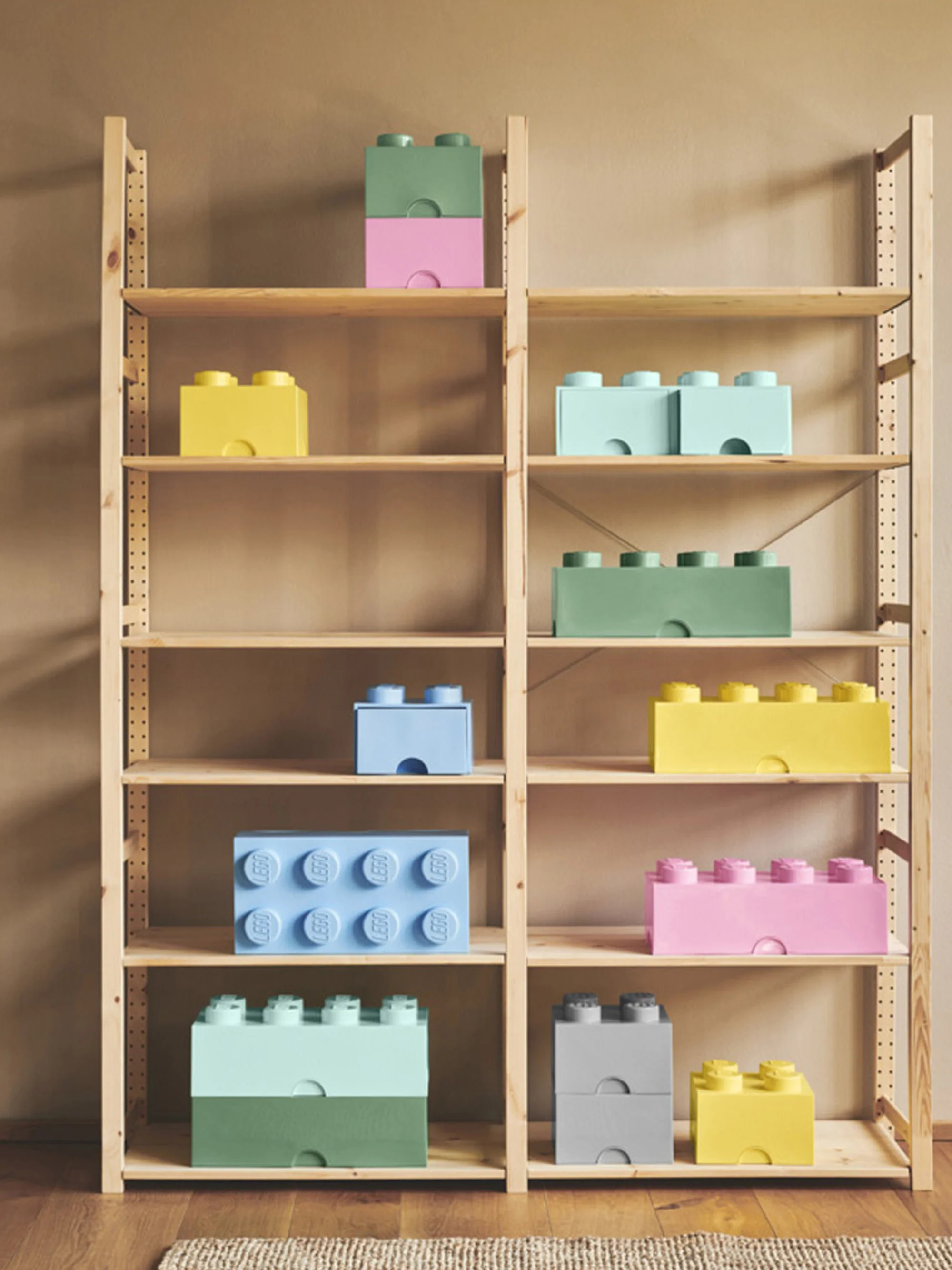 Kinder-LEGO?-Aufbewahrungsschubladen Brick mit 8 Noppen