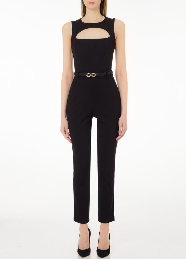 Tuta stretch con cintura