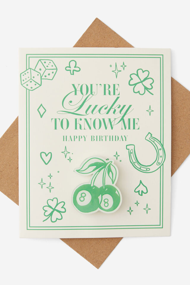 Premium Badge Birthday Card