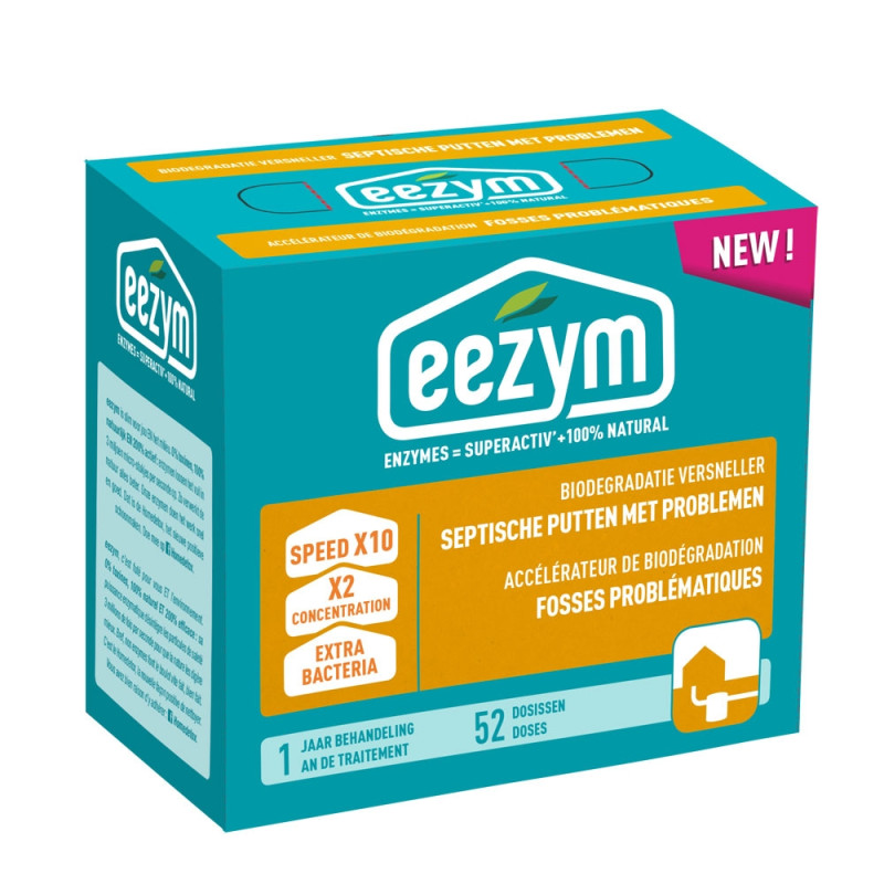 Accélérateur de biodégradation pour fosse problématique 52 pièces EEZYM
