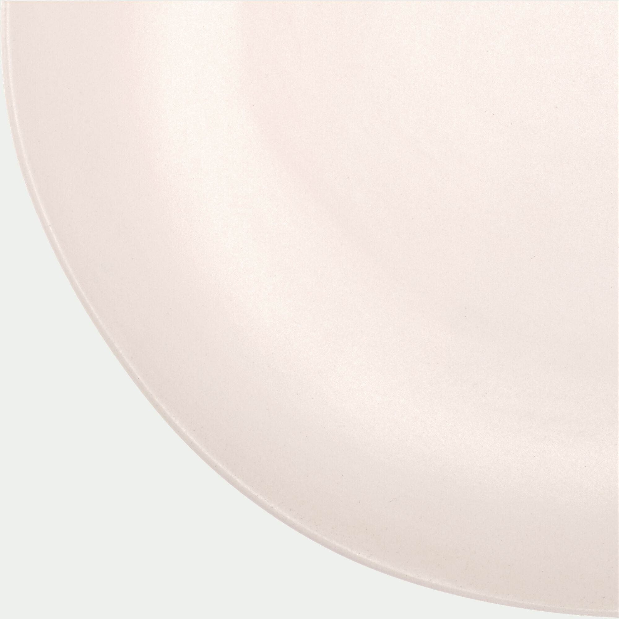 DOUZ - Assiette plate en grès D27,5cm - blanc ventoux