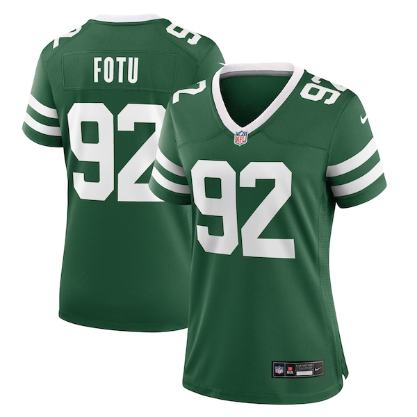 Leki Fotu New York Jets Nike Women's Team Game Jersey - Legacy Green