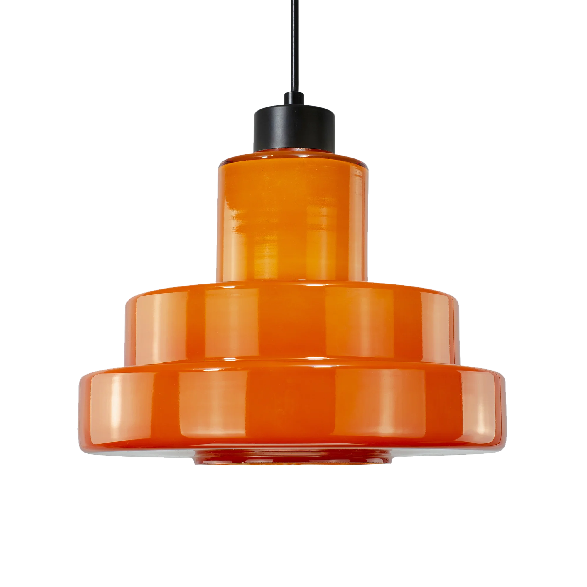 Suspension FOZA coloris orange 20 x 27,5 cm