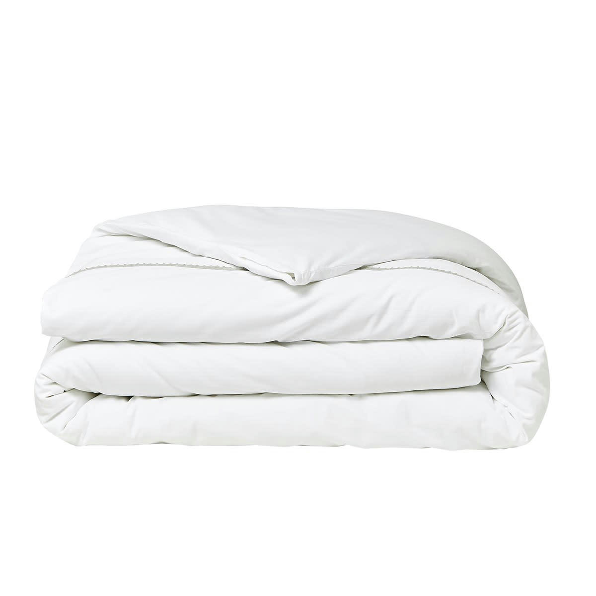 PRESTIGE - Parure de lit en Coton Blanc 240x260 cm