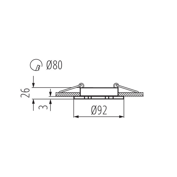 Oprawa sufitowa punktowa LL EGER DTO-W 30567 LightLogic regulacja okrągłe