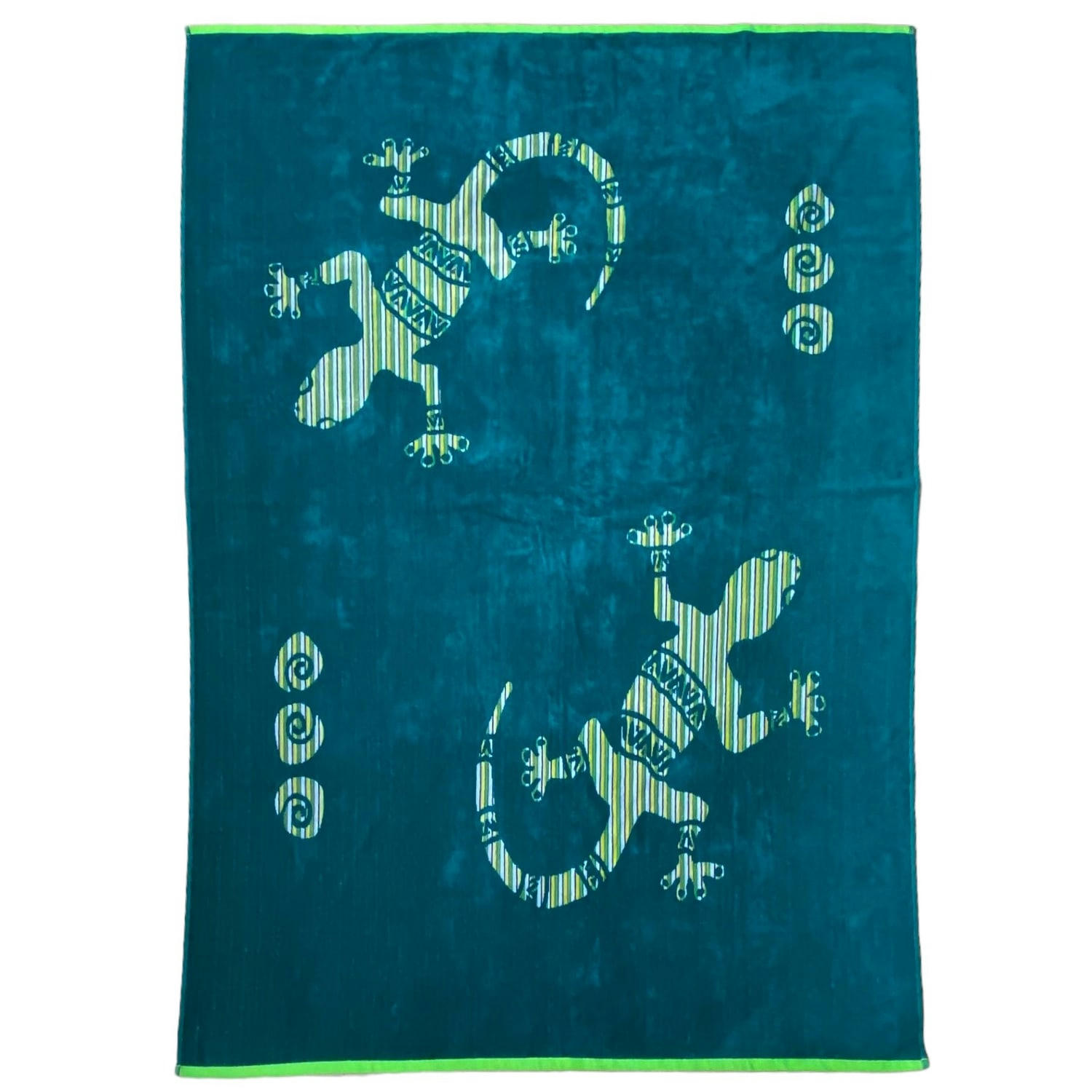 PLAGE - Serviette de plage éponge velours Jacquard Tusculum 140x180 400g/m²