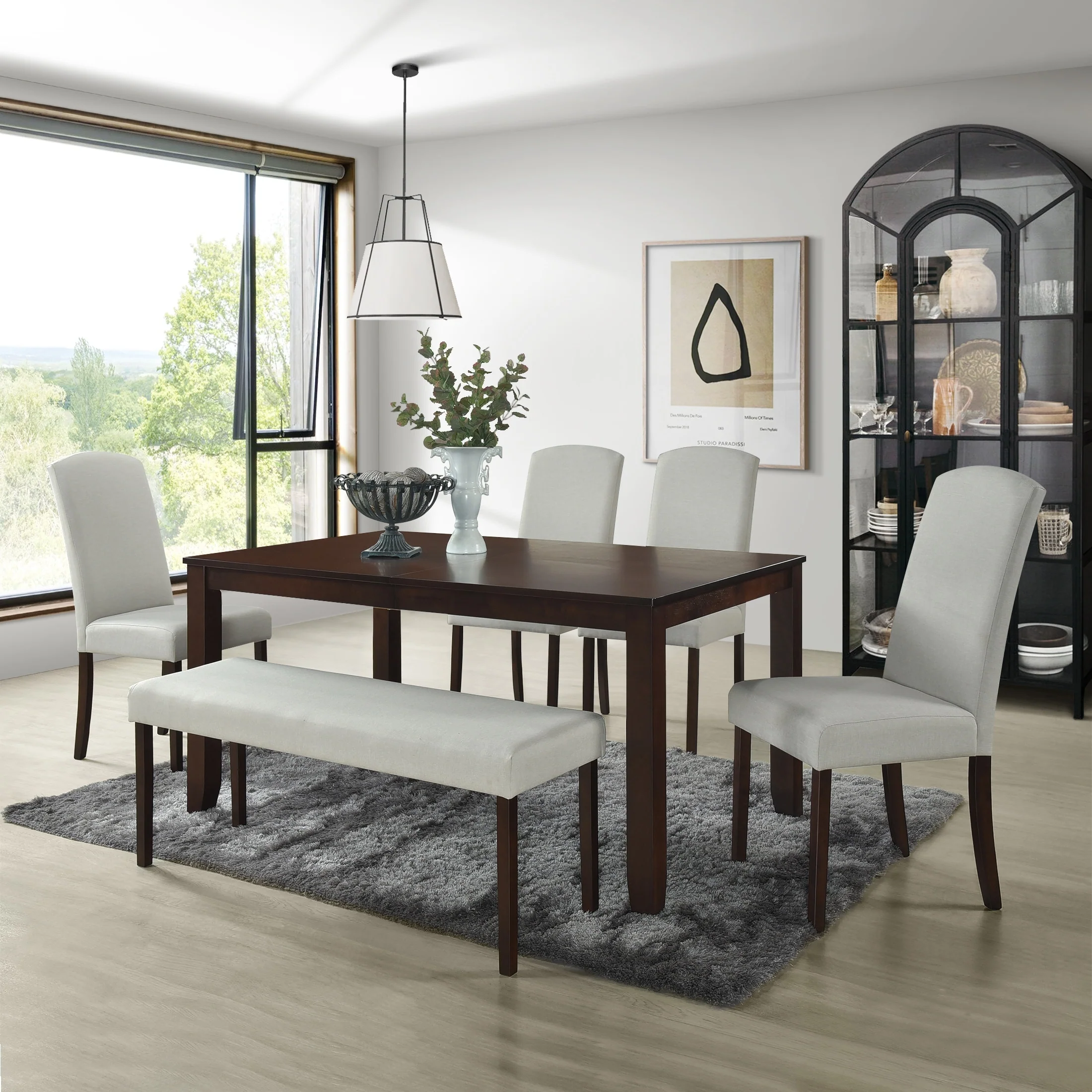 CraftPorch Simply Elegant 6-piece Dining set
