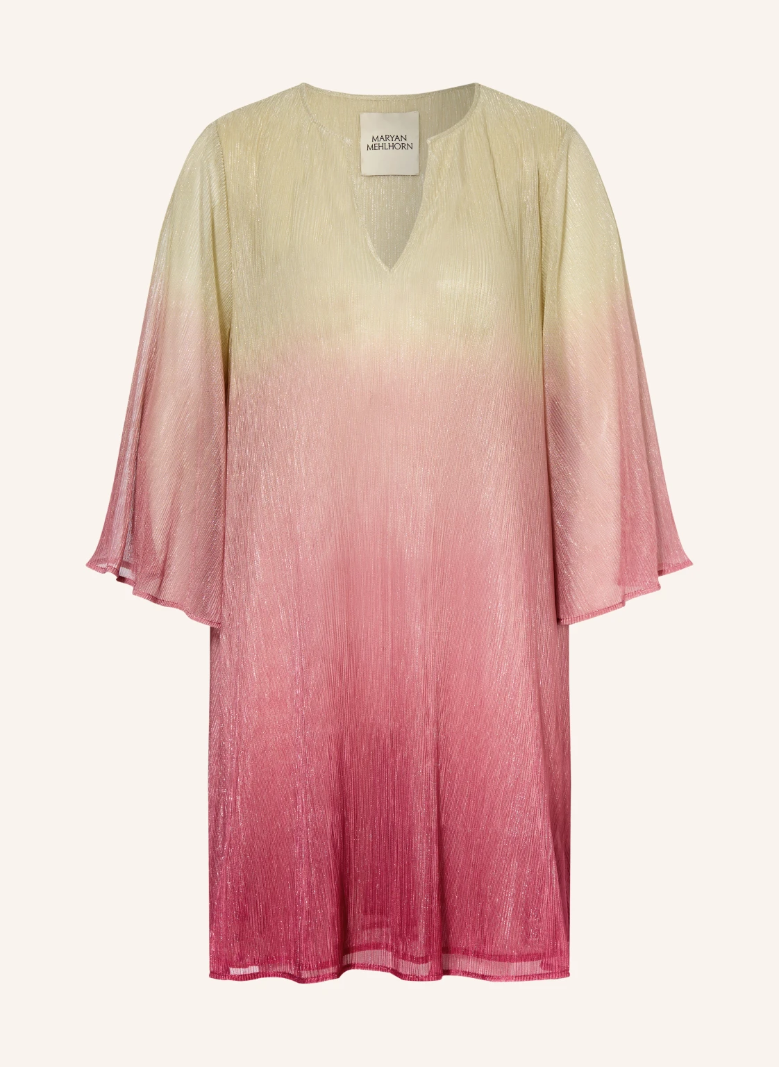 MARYAN MEHLHORN Strandkleid mit 3/4-Arm und Glitzergarn