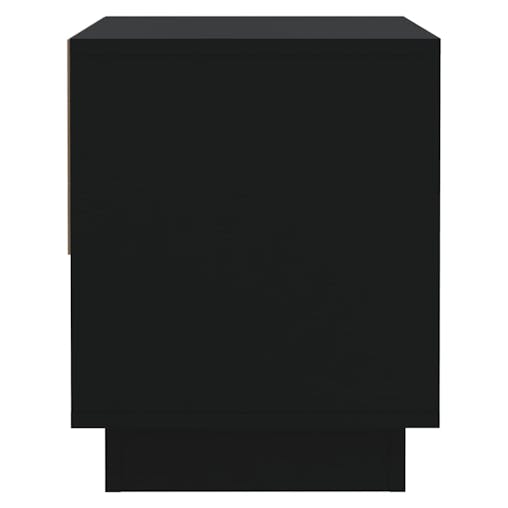 NNEVL Bedside Cabinet Black 45x34x44 cm Chipboard