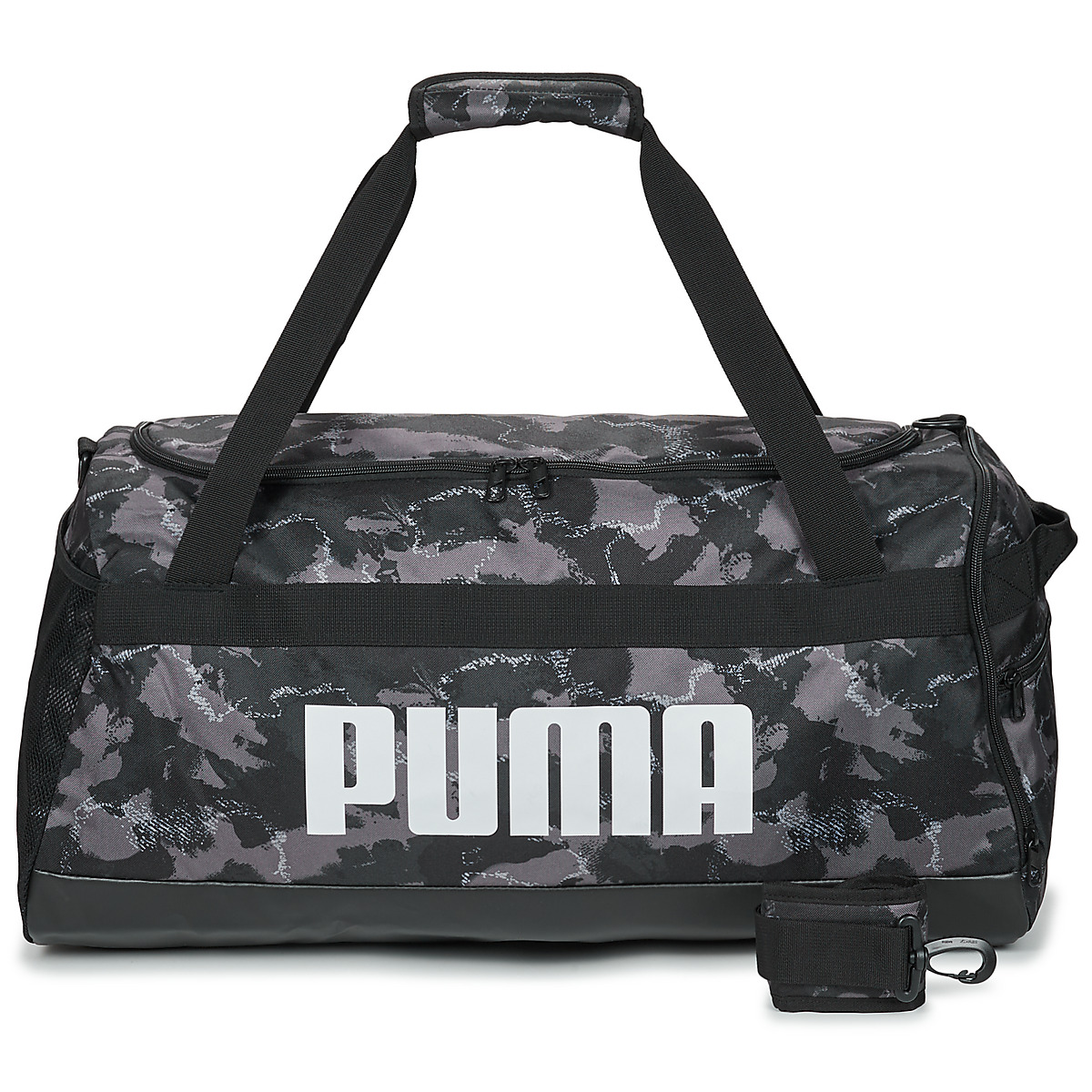 Puma - PUMA CHALLENGER AOP Medium Sports Bag - Black / Grey