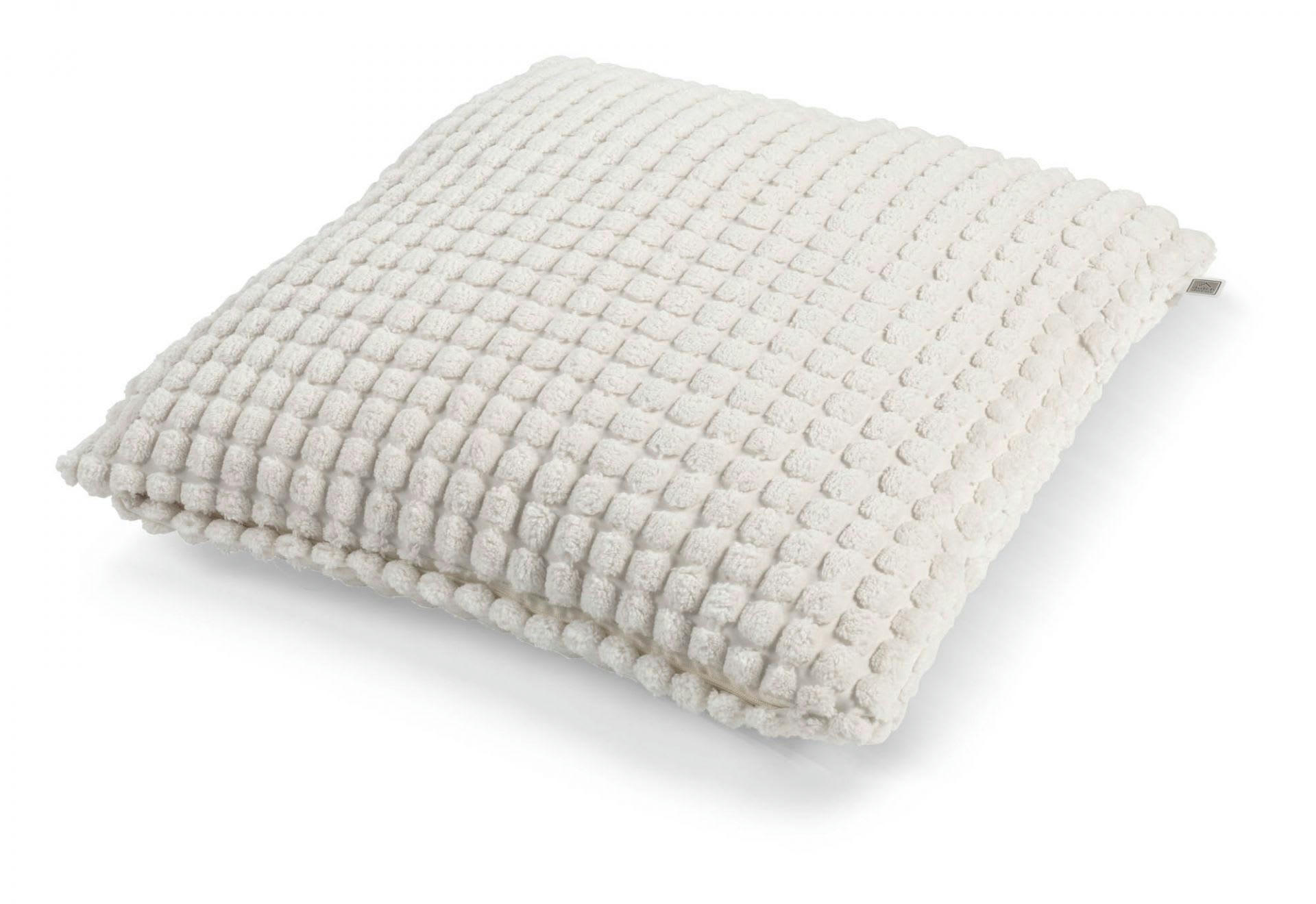 - Housse de coussin blanc en velours-45x45 cm uni