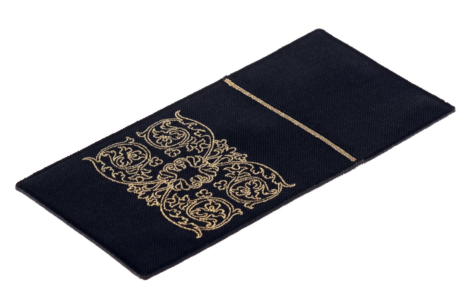 Etui na sztućce Decori zdobione złotym haftem 10x20cm