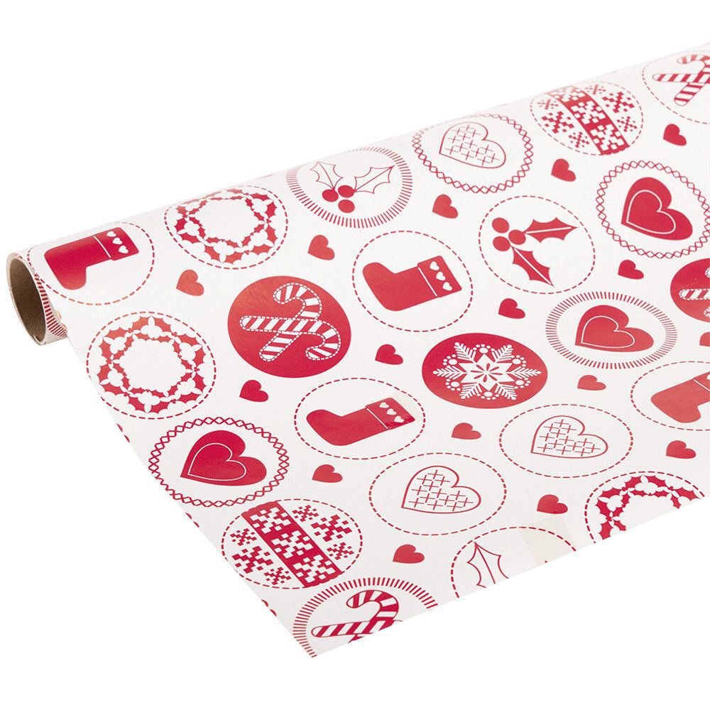 Rouleau papier cadeau motif No&euml;l L200x70cm (plusieurs modèles)