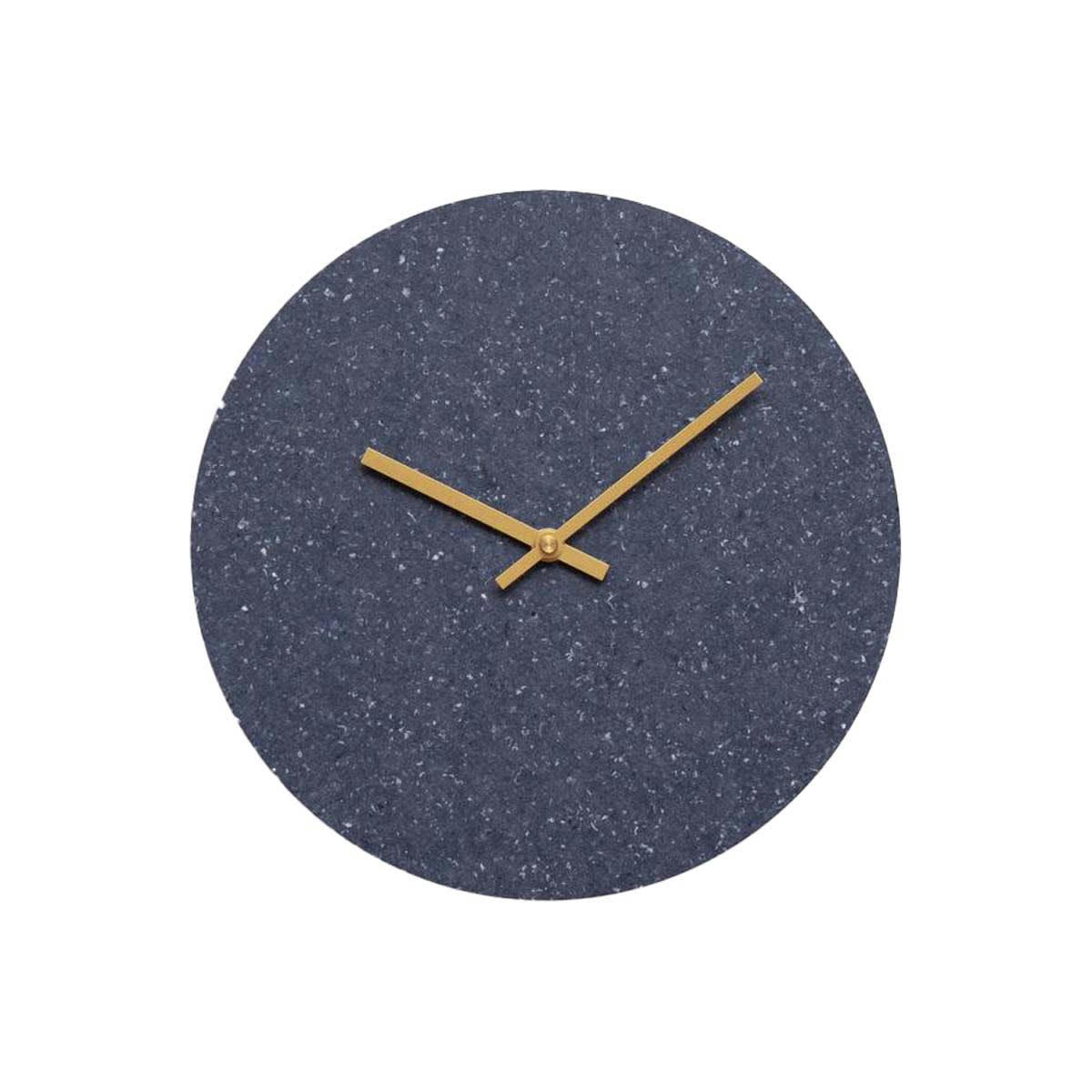 - Horloge murale en fibres textiles bleu D28cm