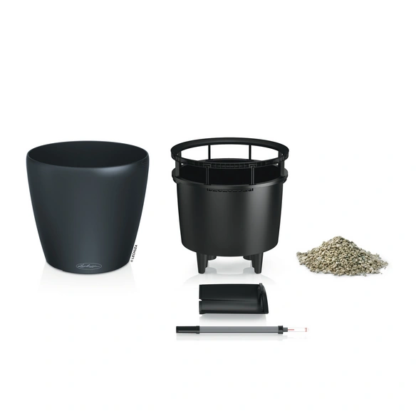 Pflanztopf »CLASSICO«, D.21xH20 cm schiefergrau rund