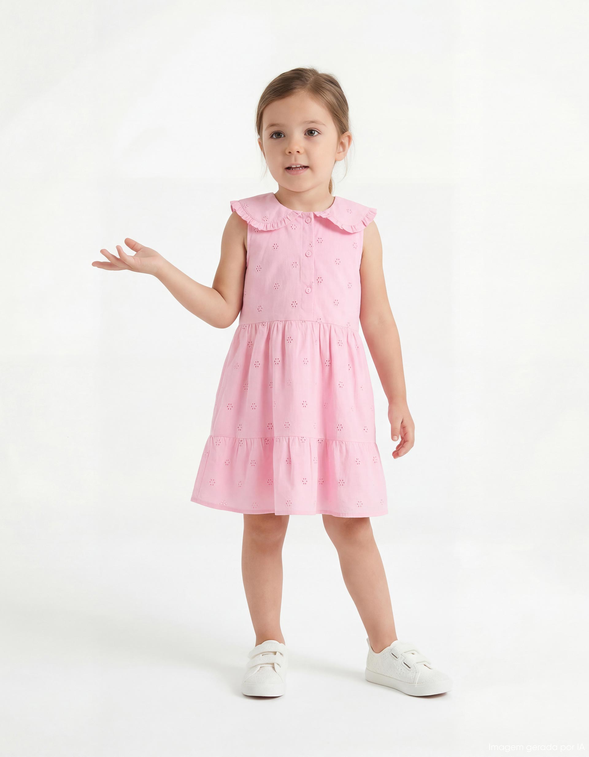 Vestido, Menina, Rosa