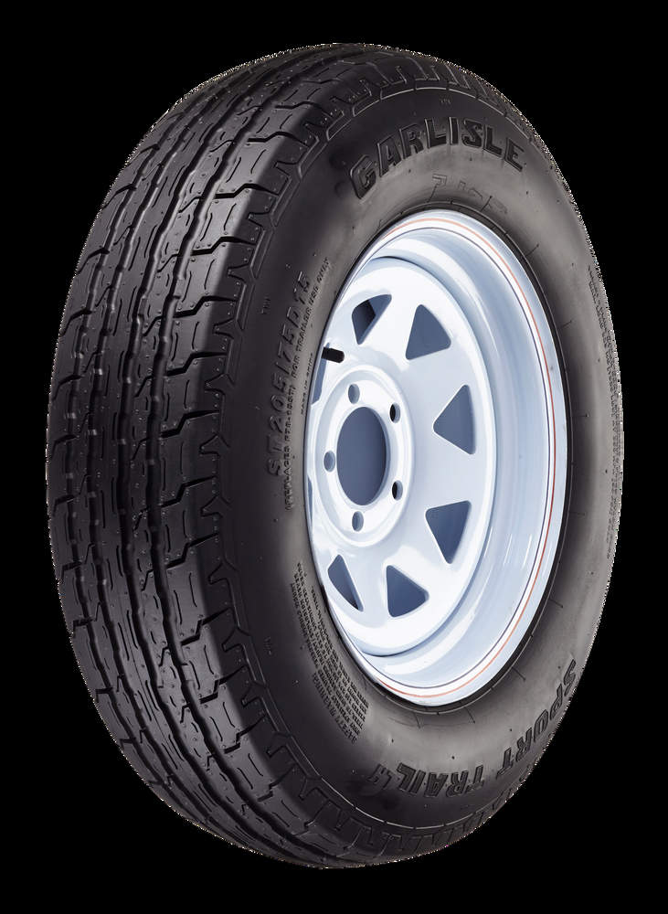 Carlisle Sport Trail LH Trailer Tire Assembly - ST205/75D15-C5