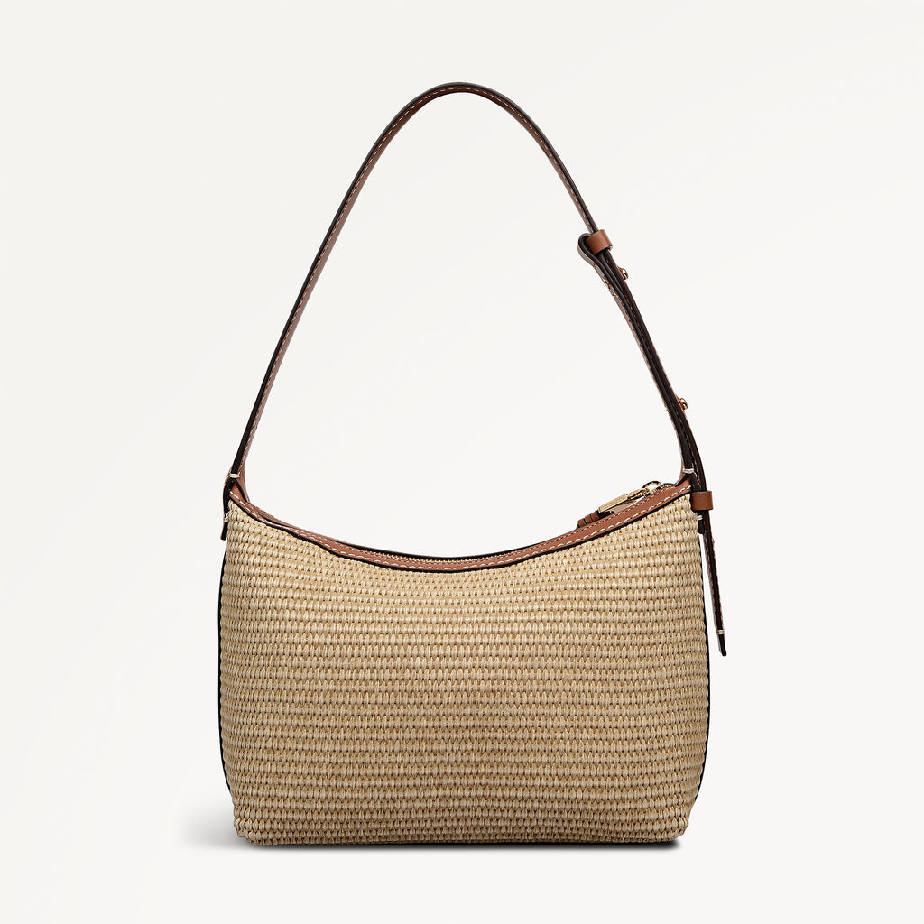 Spencer Mews - Raffia - Medium Ziptop Shoulder