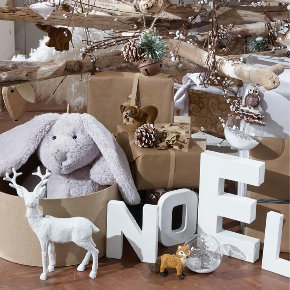 Bunny - Peluche enfant lapin grise H 35 cm BUNNY