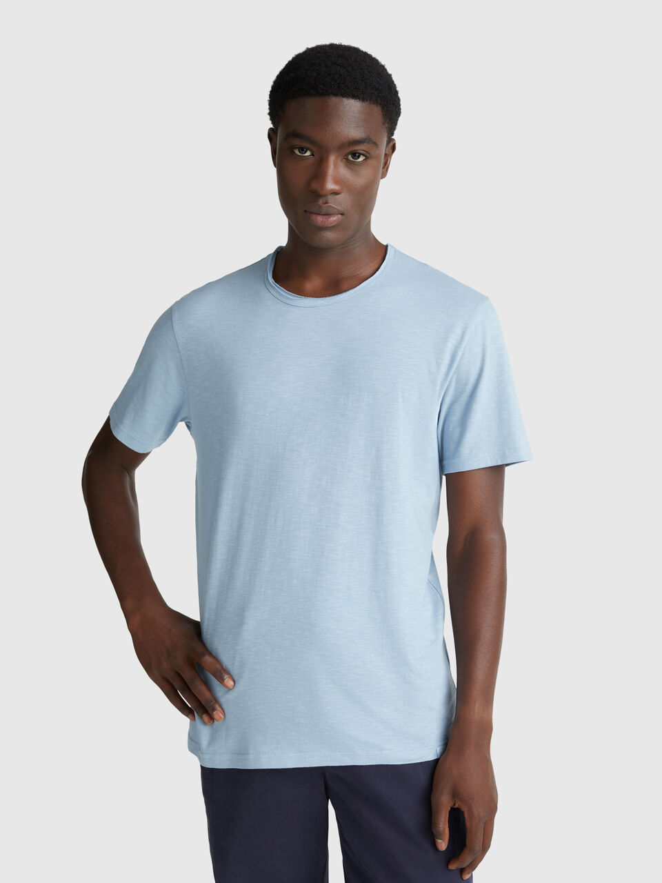 Slub cotton t-shirt