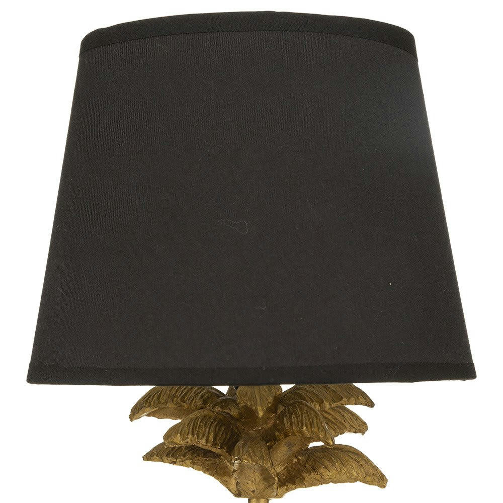 - Lampe droite palmier doré H45,5cm