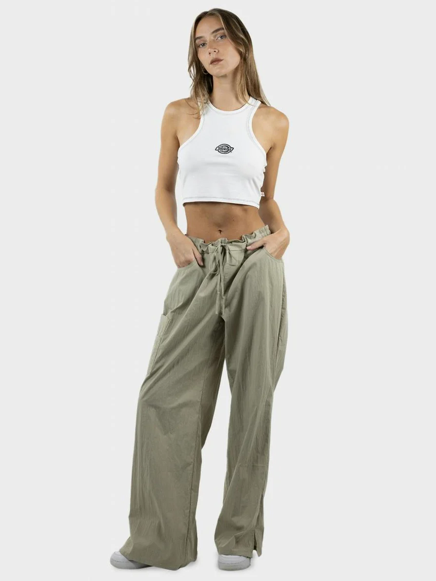 Classic Logo Racer Front Cropped Tank