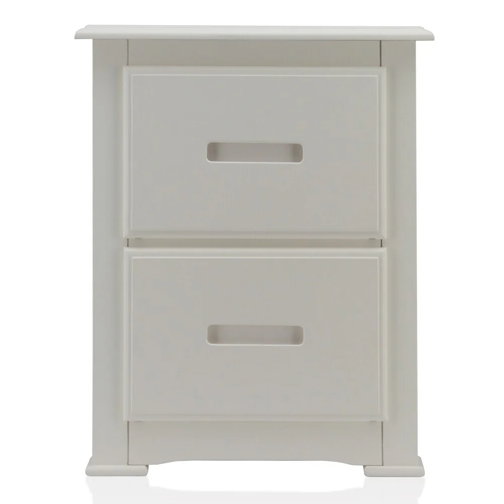 Furniture of America Annetta White 2-Drawer Youth Nightstand