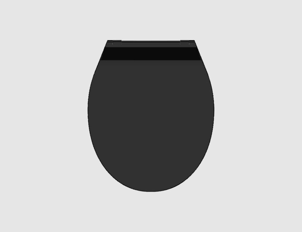 WC-Sitz Slim Black