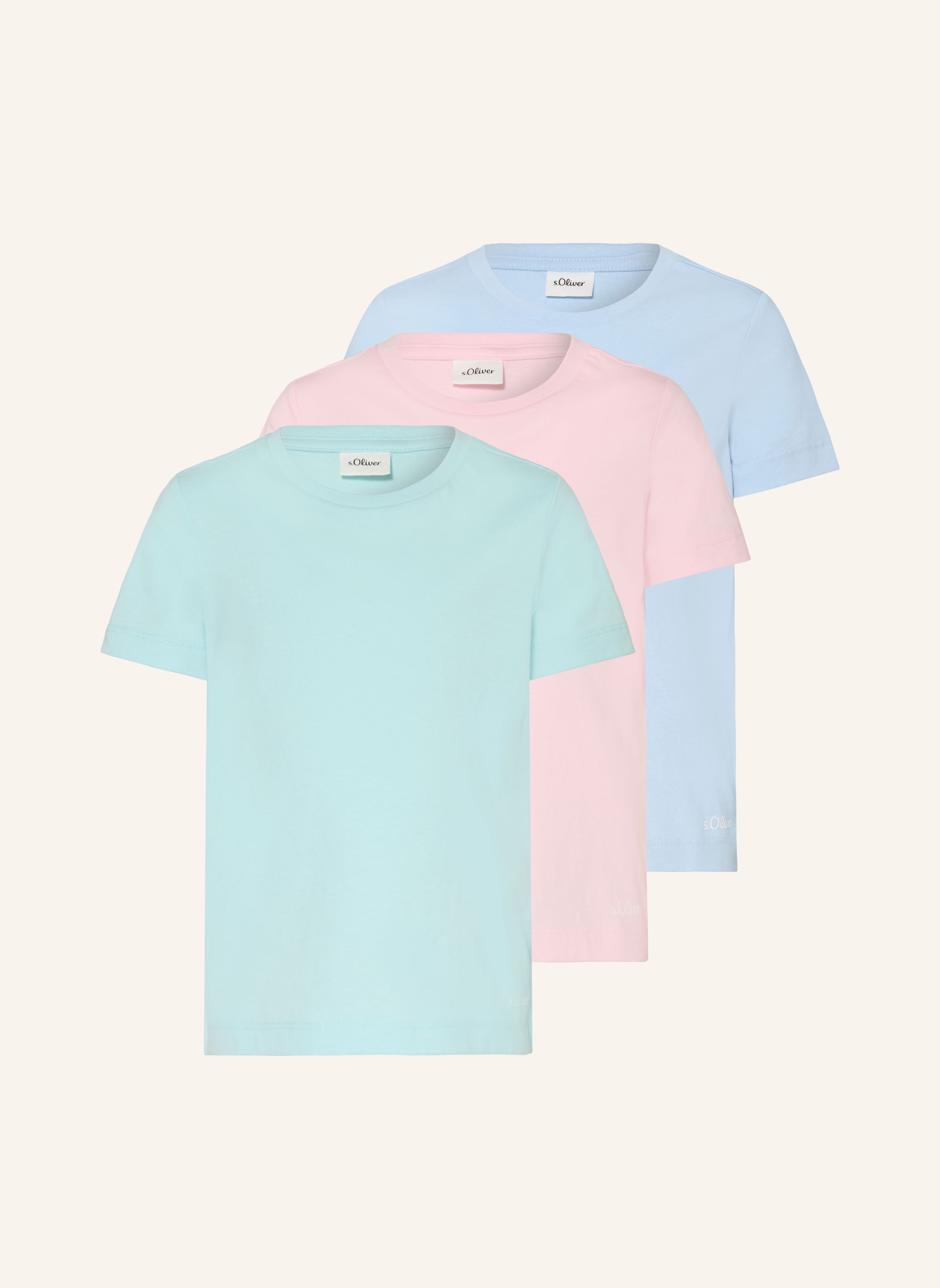 s.Oliver RED 3er-Pack T-Shirts