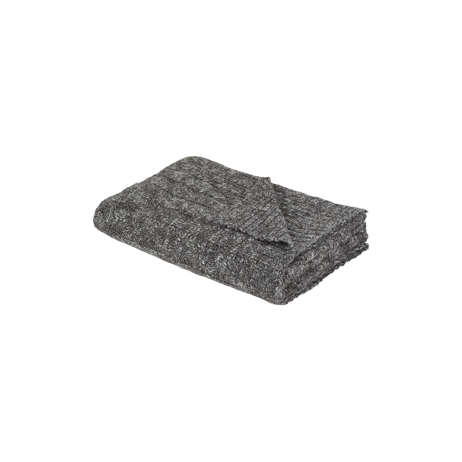 Cable plaid, grey/black