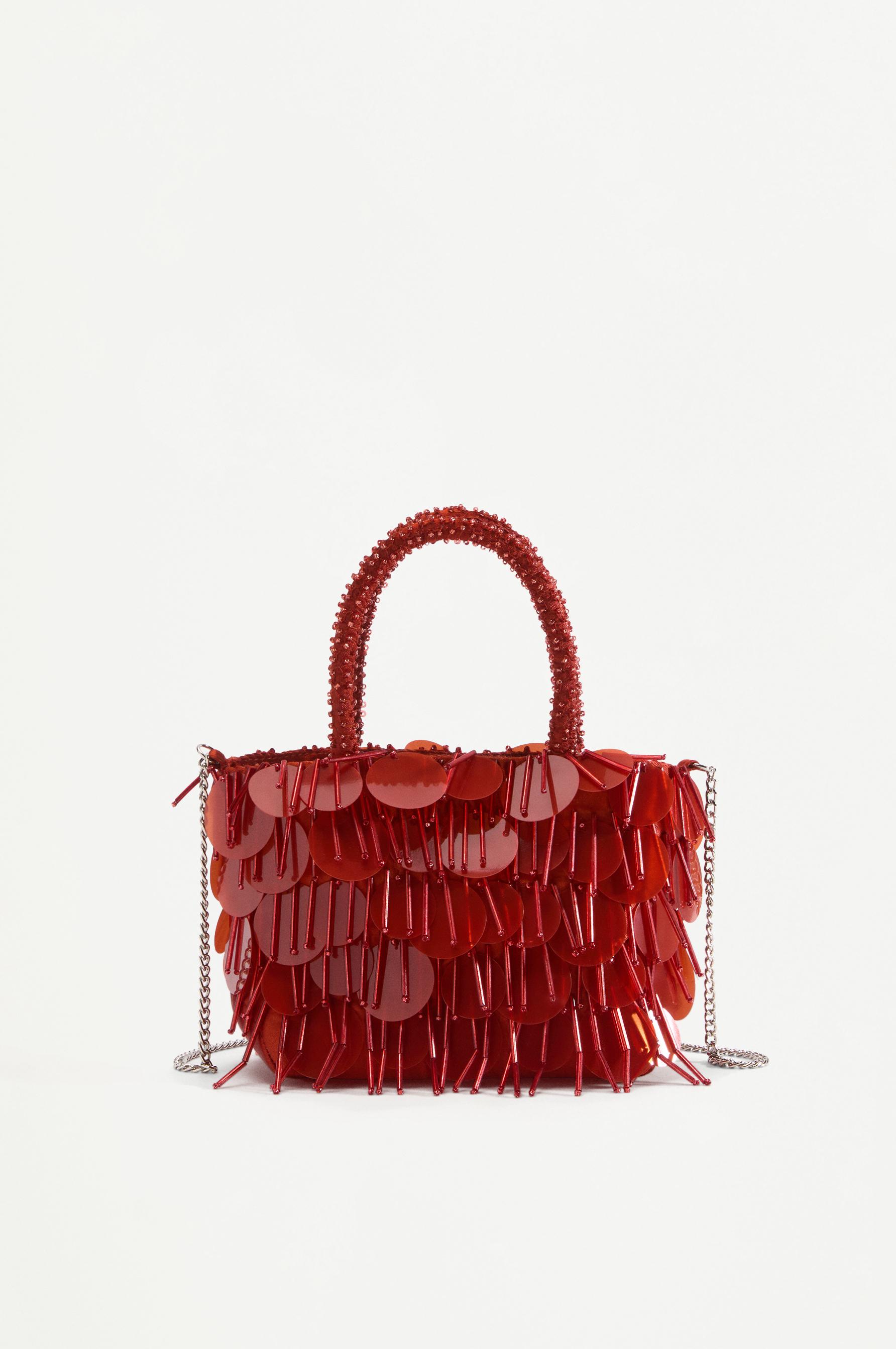Bolso bandolera abalorios