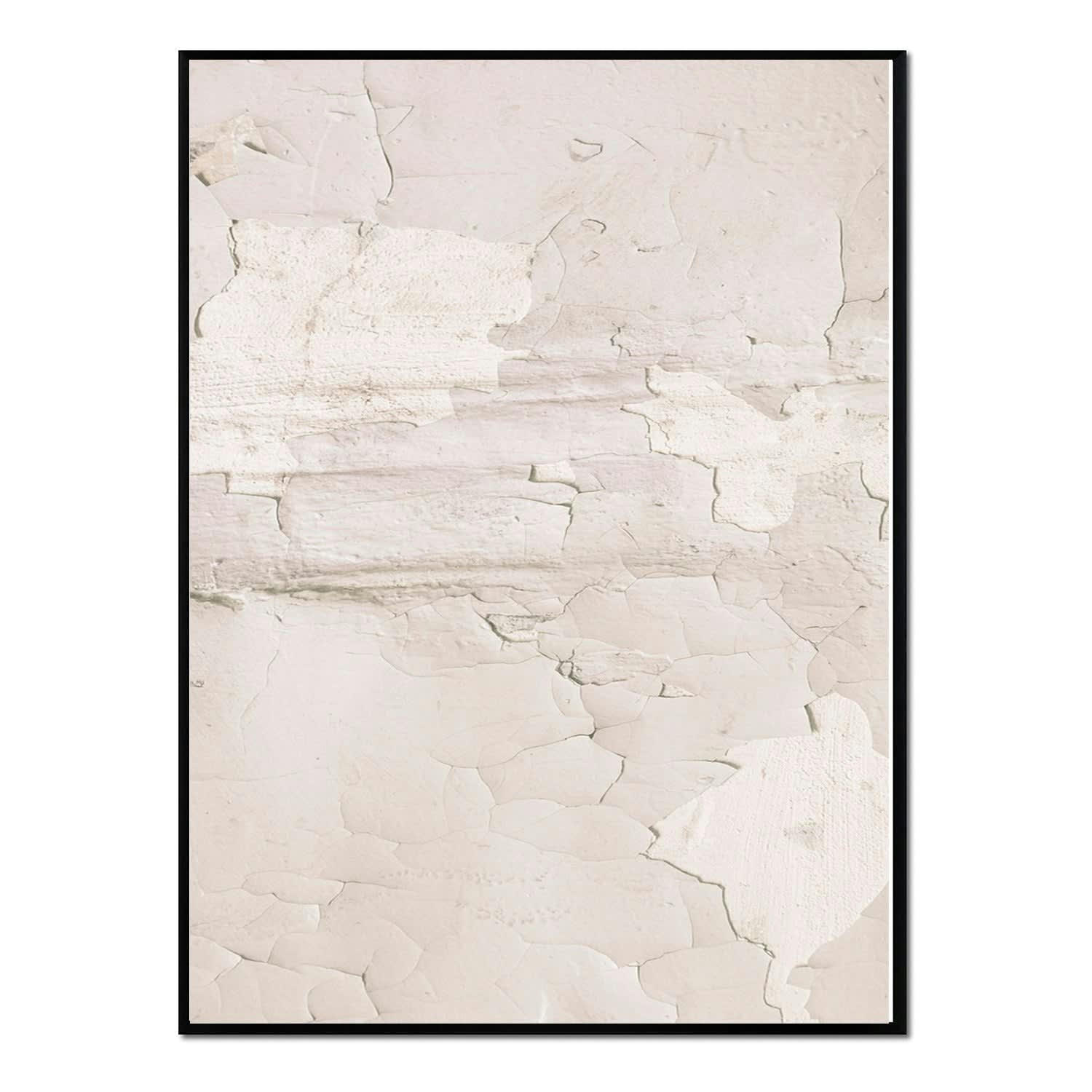 MINIMALISMO - Affiche avec cadre noir -  fissures - 50x70