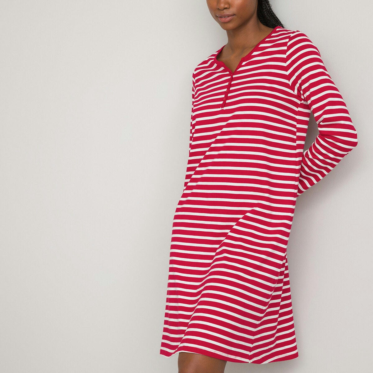 Chemise de nuit en jersey en coton