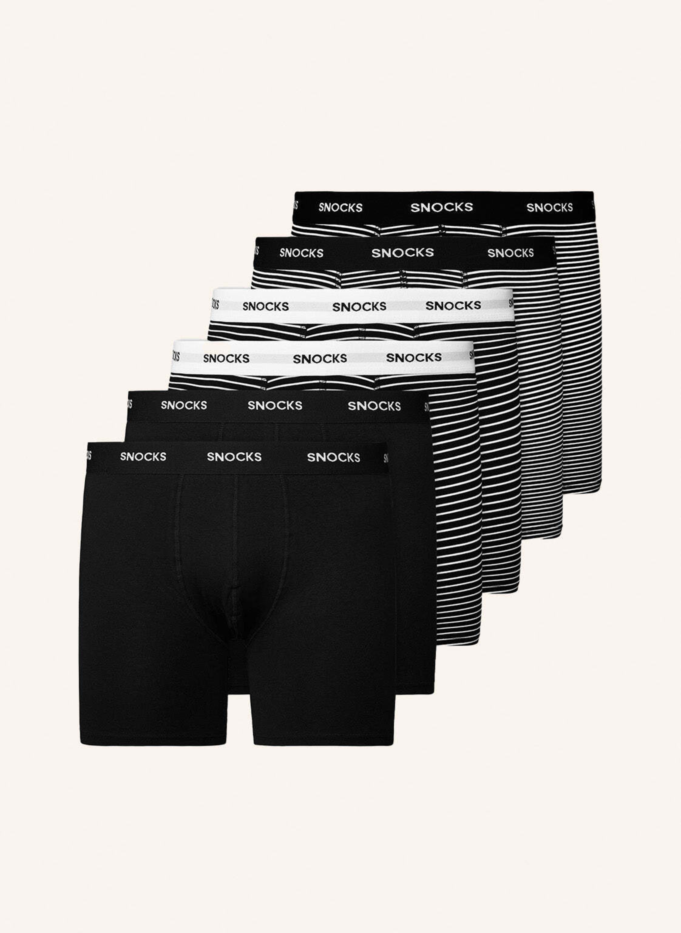 SNOCKS 6er-Pack Boxershorts mit längerem Bein