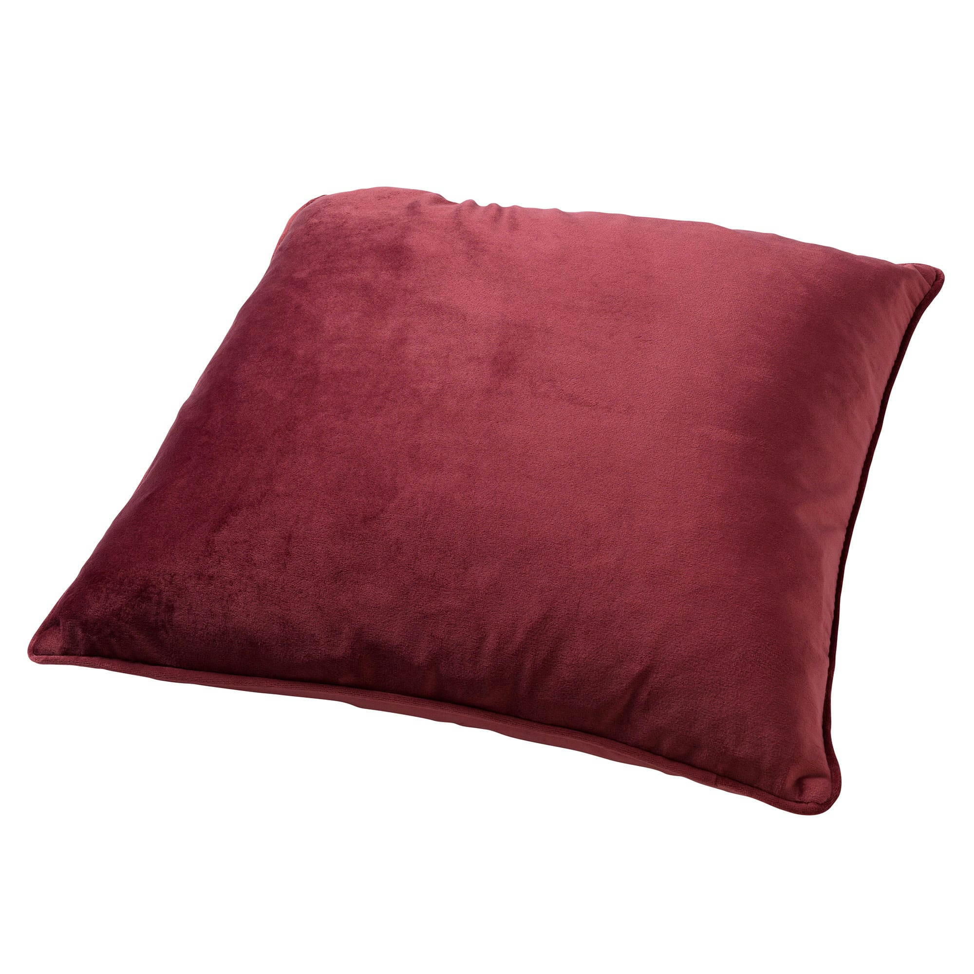 - Housse de coussin rouge en velours-45x45 cm uni