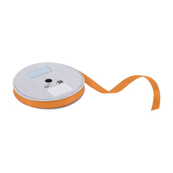 Trimits Russet Orange Double-Faced Satin Ribbon by the Metre 10mm