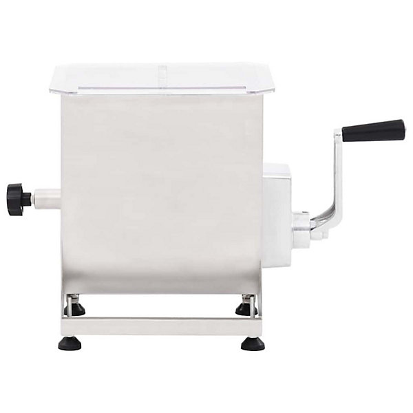 Mélangeur de viande avec boîte de vitesse Argenté Inox